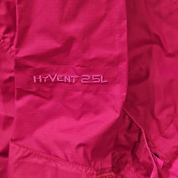 The North Face Jacket Womens Small HyVent Hooded Windbreaker Zipper Pink - Picture 3 of 7